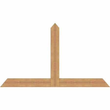 Ekena Millwork Portland Timber Gable Bracket, Western Red Cedar, 72"W x 42"H x 3 1/2"D x 5 1/2"F, 14/12 Pitch GBW072X42X0406POR00SWR